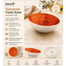 Bonna Terracota Vanta Kase 16 cm 350 cc 3'lü
