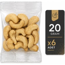 Aliş Kuruyemiş Çiğ Kaju 20 gr x 6 Adet