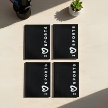 Be Online Taraftar Sport Collection - Esnek Kapak Çizgili 4\'lü Defter Seti 160 Sayfa Not Defteri