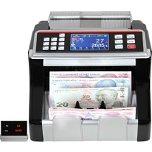 Hunter HI2200 Silver Karışık Para Sayma Makinesi, Tl, Euro ve Usd Sahte Yakalama +Müşteri Ekranı -Avrupa'nın  En Büyük Markası