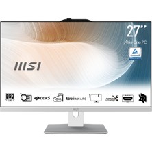 MSI Msı Modern AM272P 1M-1294XEU Core 5 120U 16GB 512GB SSD 27.0″ Fhd Freedos Beyaz All In One Pc