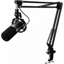 Driton Mv-2rgb Siyah Rgb USB Oyuncu Yayıncı ve Podcast Için Uyumlu Condenser Mikrofon