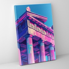 Popcas Yunan Pop Sanatı Klasikizm ve Pop Art Motifli Modern Sanat Tasarımı Kanvas Duvar Tablosu