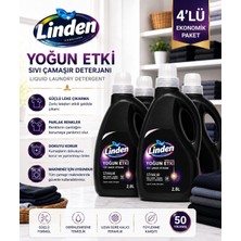 Linden Sıvı Çamaşır Deterjanı Siyahlar 2800 ml X4 Adet