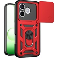 Eco Port Huawei Honor 600 Lite Pars Lens Yüzüklü Silikon - Kırmızı