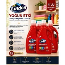 Linden Sıvı Çamaşır Deterjanı Renkliler 2800 ml X4 Adet