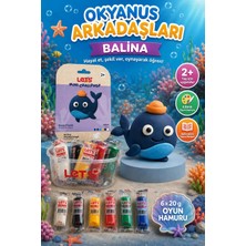 Mini Challenge  5 Renk Okyanus Arkadaşları Balina Oyun Hamuru 120G