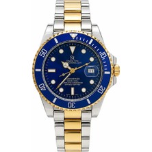 Aybars Erkek Kol Saati, Çelik Kordon, Lacivert Kadran Quartz Analog Bilek Saati