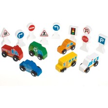 Calimera Toys Ahşap Araçlar Trafik Seti