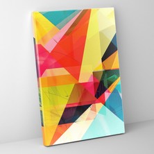 Popcas Geometrik Desenler Geometrik Desenli Şekiller Modern Sanat Koleksiyonu Kanvas Duvar Tablosu
