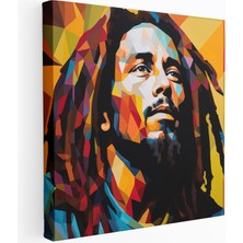 Popcas Çağdaş Pop Sanat Temalı Reggae Müzisyeni Kanvas Duvar Tablosu