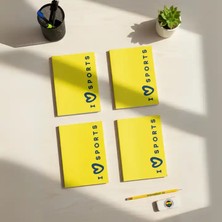 Be Online Taraftar Sport Collection - Esnek Kapak Çizgili 4\'lü Defter Seti 160 Sayfa Not Defteri