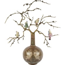 Mikasa Moor Kahverengi Kuğulu Bronz Dallı Dek Küp 62X70CM