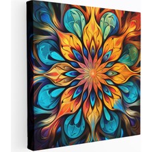 Popcas Canlı Psikedelik Desenler Modern Sanat Dekoratif Kanvas Tablo