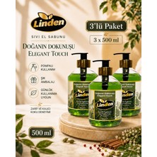 Linden Sıvı El Sabunu Doğanın Dokunuşu 500 ml Elegant Touch X3 Adet