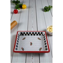 İnci Emaye 27X30 cm 5,5 No Emaye Fırın Tepsi Dikdörtgen Tepsi 30 cm