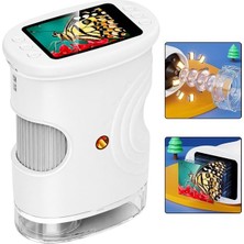 Mabelme Store SN-37895 Çocuklar Için Dijital Mikroskop 1000X Büyütme, 2.0’’ IPS Ekran ve Taşınabilir