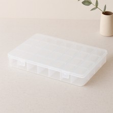 KSB Store 28 Bölmeli Organizer Kutusu - Plastik Şeffaf Kapak