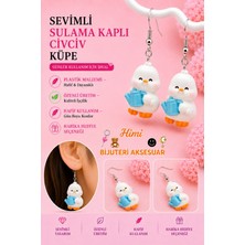 himi bijuteri aksesuar Bahçe Sulayan Civciv Neşeli Sevimli Hayvan Figürlü Plastik Sallantılı Küpeler Hafif Tasarım Günlük Kullanım Bijuteri Çocuk Küpesi