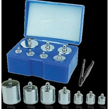 Hace Bazaar Diamond Terazi 8 Parça Ağırlık Paslanmaz Krom Gram Seti (300GR-200GR-100GR-50GR-20GR-10GR)