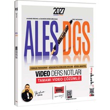 Yargı Yayınları 2027 Ales Dgs Türkçe Paragraf Sözcükte Anlam Sözel Mantık Video Ders Notları