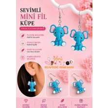 himi bijuteri aksesuar Neşeli Sevimli Fil Hayvan Figürlü Plastik Sallantılı Küpe Hafif Tasarım Günlük Kullanım Bijuteri Çocuk Küpesi
