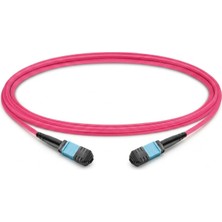 Nets Shop Nets Mpo Dişi - Dişi Fiber Patch Cord Cable 12 Core Om4 Tip B 1m - Dne-Mpo-Pf-Pf-Tb-Om4-1
