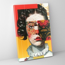 Popcas Rönesans Grafik Pop Geleneksel Özler ve Pop Sanat Stili ile Modern Sanat Duvar Tablosu