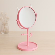 Mabelme Store Yuvarlak Makyaj Aynası 15 cm (Renkli Plastik, Takılabilir)
