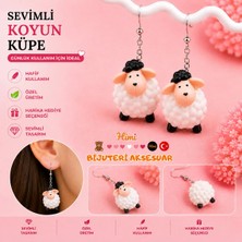 himi bijuteri aksesuar Neşeli Kuzucuklar Hayvan Figürlü Plastik Sallantılı Küpe Hafif Tasarım Günlük Kullanım Bijuteri Çocuk Küpesi