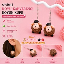 himi bijuteri aksesuar Neşeli Sevimli Kuzuklar Hayvan Figürlü Plastik Sallantılı Küpe Hafif Tasarım Günlük Kullanım Bijuteri Çocuk Küpesi