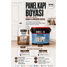 Decos Woody - Renkli Panel Kapı ve Dönüşüm Boyası | Su Bazlı Kokusuz | Mutfak Dolabı, Ahşap, Mdf Yüzeylere
