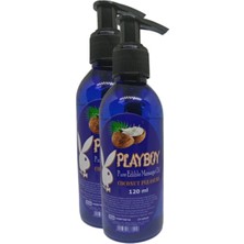 Fırfır Moda Playboy Pure Edible Massage Oil 120ML Hindistancevizi Aromalı Masaj Yağı 2 Adet