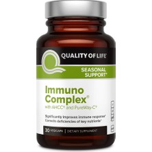 Quality of Life Immuno Complex With Ahcc And Pureway-C 30 Veg Capsules