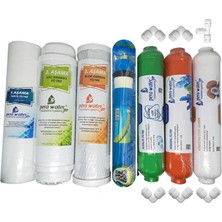 Pera Water Açık Kasa Su Arıtma Cihazlarına Uygun Pera Water Mebranlı 7’li Alkali + Mineral Filtre Seti Açma Anahtarı Hediyeli