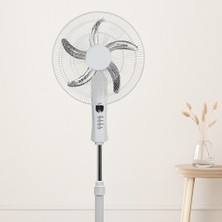 KSB Store 18 Inç (45 Cm) Ayaklı Sanayi Tipi Vantilatör - Kumandalı, 65W, 5 Metal Pervane