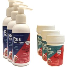 Fırfır Moda Olegovich Medicine Tüy Dökücü Azaltıcı Rus Merhemi 150 ml 3 Adet + Genital Bölge Merhemi 50 ml 3 Adet