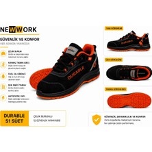 Vento Durable S1 Süet Çelik Burunlu Iş Güvenlik Ayakkabısı