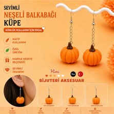 himi bijuteri aksesuar Neşeli Sebzeler Kabak Figürlü Plastik Sallantılı Küpe Hafif Tasarım Günlük Kullanım Bijuteri Çocuk Küpesi