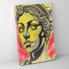 Popcas Geleneksel ve Pop Art Temalı Modern Sanat Duvar Tablosu