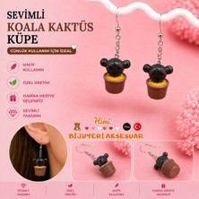 himi bijuteri aksesuar Sevimli Kaktüsler Kaktüs Figürlü Plastik Sallantılı Küpe Hafif Tasarım Günlük Kullanım Bijuteri Çocuk Küpesi