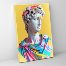Popcas Neoklasik Pop Sanat Klasik ve Popart Motifli Duvar Tablosu