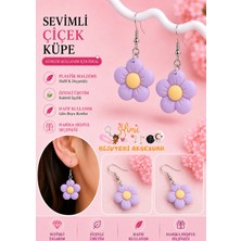 himi bijuteri aksesuar Neşeli Sevimli Papatya Figürlü Plastik Sallantılı Küpe Hafif Tasarım Günlük Kullanım Bijuteri Çocuk Küpesi