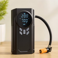 Mabelme Store Akü Takviyeli 4-In-1 Kompresörlü Hava Pompası (12V, Dijital Ekran)