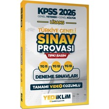 Akm Kitap 2026 Kpss Lisans Gy Gk Türkiye Geneli Sınav Provası Tıpkı Basım 11-12-13 Deneme Yediiklim