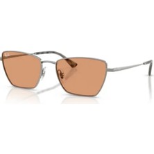 Ray-Ban RB 3783 0047 53 Unisex Geometrik Gri Metal Güneş Gözlüğü