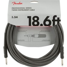 Fender Professional 5.5 Metre Gri Tweed Enstrüman Kablo