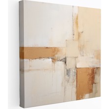 Popcas Bej Modern Sanat Kanvas Tablo