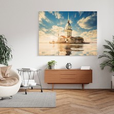Popcas Kız Kulesi Fotoğrafı ile Nefes Kesen Detaylar ve Doğal Güzellik Dekoratif Kanvas Tablo