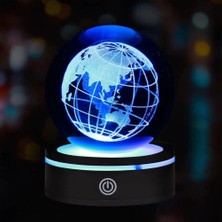 Eco Lounge Usb'li Dünya Tasarımlı Dönen Cam Küre